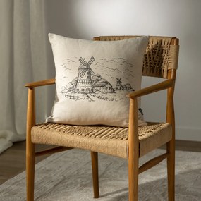 Poszewka na poduszkę Countryside Windmill 45x45 cm