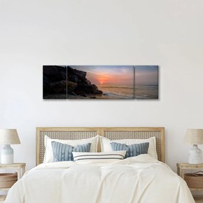 Obraz zachodu słońca na plaży (170x50 cm)