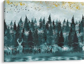 Obraz - Zwierzęta w lesie (70x50 cm)