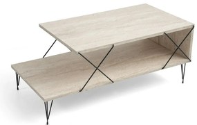 Stolik konferencyjny Loire Travertine and Black