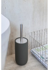 Ciemnozielona szczotka do WC ceramiczna Lotus Play – Mette Ditmer Denmark