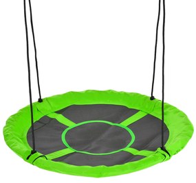 Outsunny Huśtawka gniazdowa zielona odporna na warunki atmosferyczne do 100 kg z regulowanymi linami | Aosom PL