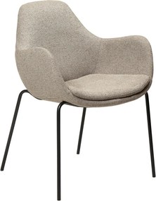 Beżowy fotel z materiału bouclé Zimmer – DAN-FORM Denmark