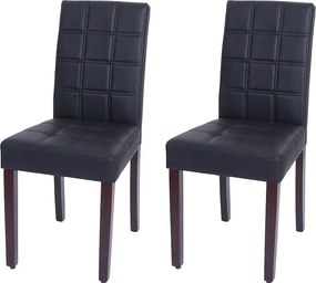 Krzesło do jadalni MCW-O65c (zestaw 2 szt.),  czarne