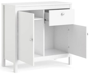 Biała niska komoda 82x80 cm Madrid – Tvilum