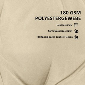 Outsunny Zestaw 2 Poduszek Paletowych 120 x 77 x 10 cm Beżowe z Pikowanym Designem i Tylną Opieraczką