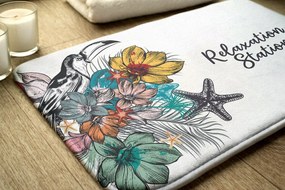 Dywanik pod prysznic Dywanik pod prysznic Ptaki Kwiaty