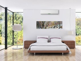 Obraz namalowanego zimowego krajobrazu (170x50 cm)