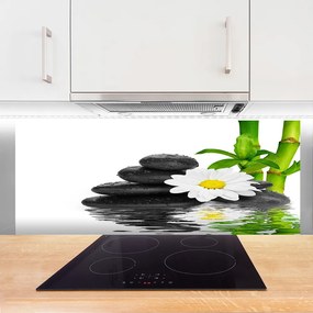 Panel Szklany Harmonijna Kompozycja Zen z Bambusem