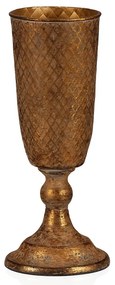 Metalowy kielich wąski, złoty, 10 x 10 x 30 cm