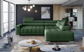 Narożnik CAMPO L z elektryczną regulacją siedziska Prawostronny w tkaninie MEMPHIS 12 WERSAL