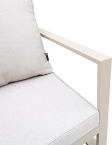 Beżowy zestaw mebli ogrodowych tarasowych 4 el. aluminiowych sofa, kanapa