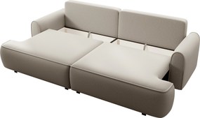 Masseno Sofa MARE z funkcją spania i pojemnikiem na pościel, Rozkładana sofa - Beżowy, ONEGA 2