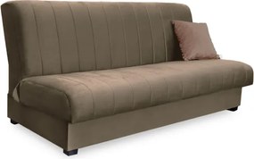 Sofa z Funkcją Spania SIGMA Rozkładana Wersalka Dwuosobowa Beżowa Nowoczesna do Salonu