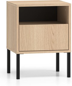 Szafka nocna Harmona 40 cm z szufladą - dąb lindberg