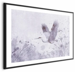 Plakat Majestatyczny lot 90x60 cm z ramą czarną z marginesem ARTGEIST B