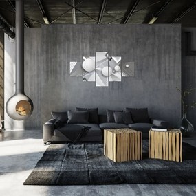 Geometryczny abstrakcyjny obraz (125x70 cm)