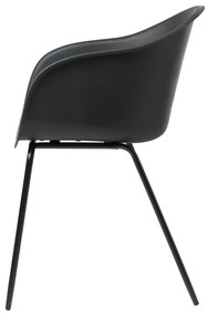 Czarne krzesło Unique Furniture Topley