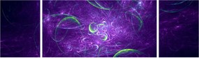 Obraz - fioletowa abstrakcja (170x50 cm)