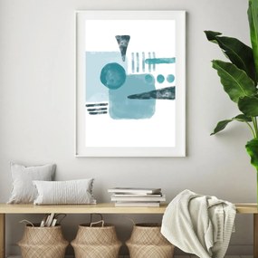 Plakat - Malowana abstrakcja (A4)