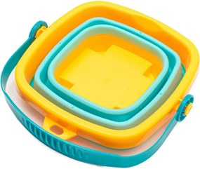 Baby Mix Składane wiaderko z zabawkami do piasku i wody, 5 szt.