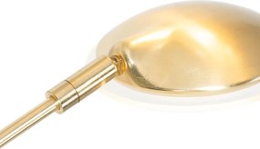 Designerska lampa podłogowa mosiądz w tym LED 5-świateł - Sixties Trento