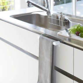 Biały wiszący wieszak na ścierki kuchenne Tower – YAMAZAKI