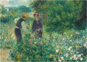 Obraz - Auguste Renoir, Picking Flowers, reprodukcje (70x50 cm)