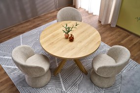 Stół okrągły MORUS 105x105 dąb naturalny HALMAR