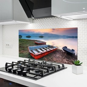 Panel nad blat kuchenny Łódź Rybacka Na Spokojnej Wodzie