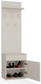 Kaszmirowy wąski wieszak na ubrania z szafką D0-C79