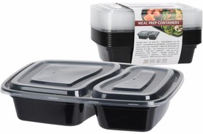 Excellent Houseware Zestaw plastikowych pojemników1200 ml, 10 sztuk