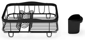 Czarny regulowany stalowy ociekacz 37x29 cm Sinkin – Umbra