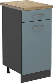 Szafka dolna do kuchni niebiesko-szary 40x60x81.6 r-line