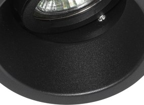 Inteligentny wpuszczany reflektor czarny regulowany z WiFi GU10 - Alloy