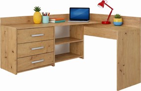 Biurko komputerowe narożne z komodą dąb artisan G5-S98