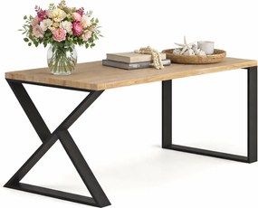Prostokątny drewniany stół loft 160 x 80 G5-Z65