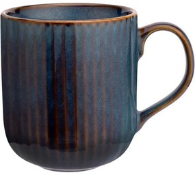 Altom Kubek porcelanowy Reactive Stripes niebieski, 400 ml