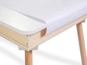 Rosnący zestaw dziecięcy BUNNY, stolik i 2 krzesełka, biały/brązowy ELIS design