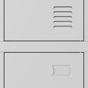 Szafa socjalna 6-skrytkowa Igor 90x45x185 cm szara
