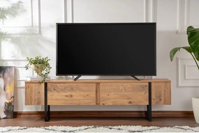 Szafka pod TV w dekorze sosny w naturalnym kolorze 180x50x29,5 cm Serenity – Kalune Design