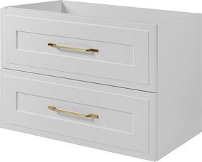 Szafka podumywalkowa w stylu klasycznym, biała, 80 x 57 x 46 cm