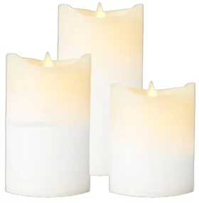 Świeczki LED zestaw 3 szt. (wysokość 15 cm) Sara Exclusive – Sirius