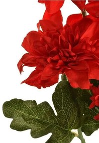 Sztuczna kwiat Dahlia czerwona, 54 cm