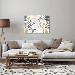 Obraz na szkle - Uderzenia abstrakcyjne (70x50 cm)