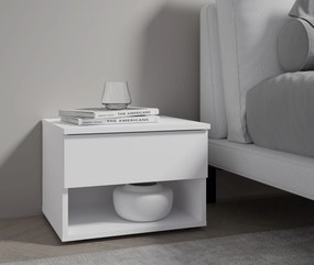 Szafka Nocna SILVA 45 cm Stolik Nocny do Sypialni, Biała