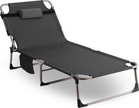 Leżak Ogrodowy VENUS 190x73 cm Szary
