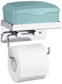 Uchwyt na papier toaletowy z półką na chusteczki higieniczne - 2 w 1, WENKO