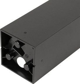 Nowoczesny słup ogrodowy czarny 60 cm IP44 - Nicole