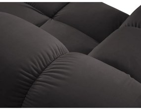 Ciemnoszara aksamitna sofa 285 cm Bellis – Micadoni Home